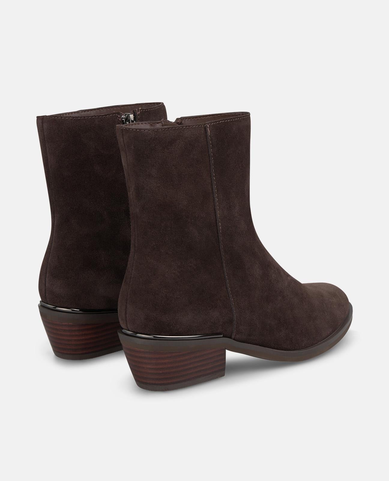 alma-en-pena-bootie-flach-damen-stiefeletten-braun-4-5-cm image 3
