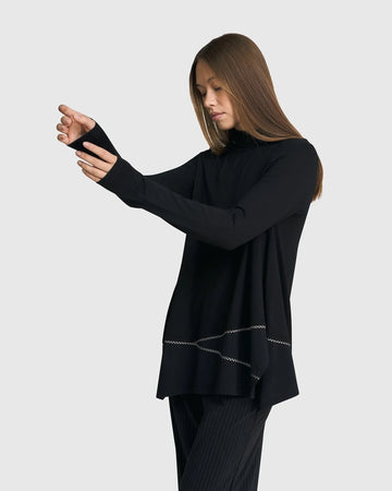 alembika-mazzy-mockneck-top-black-tunika image 6