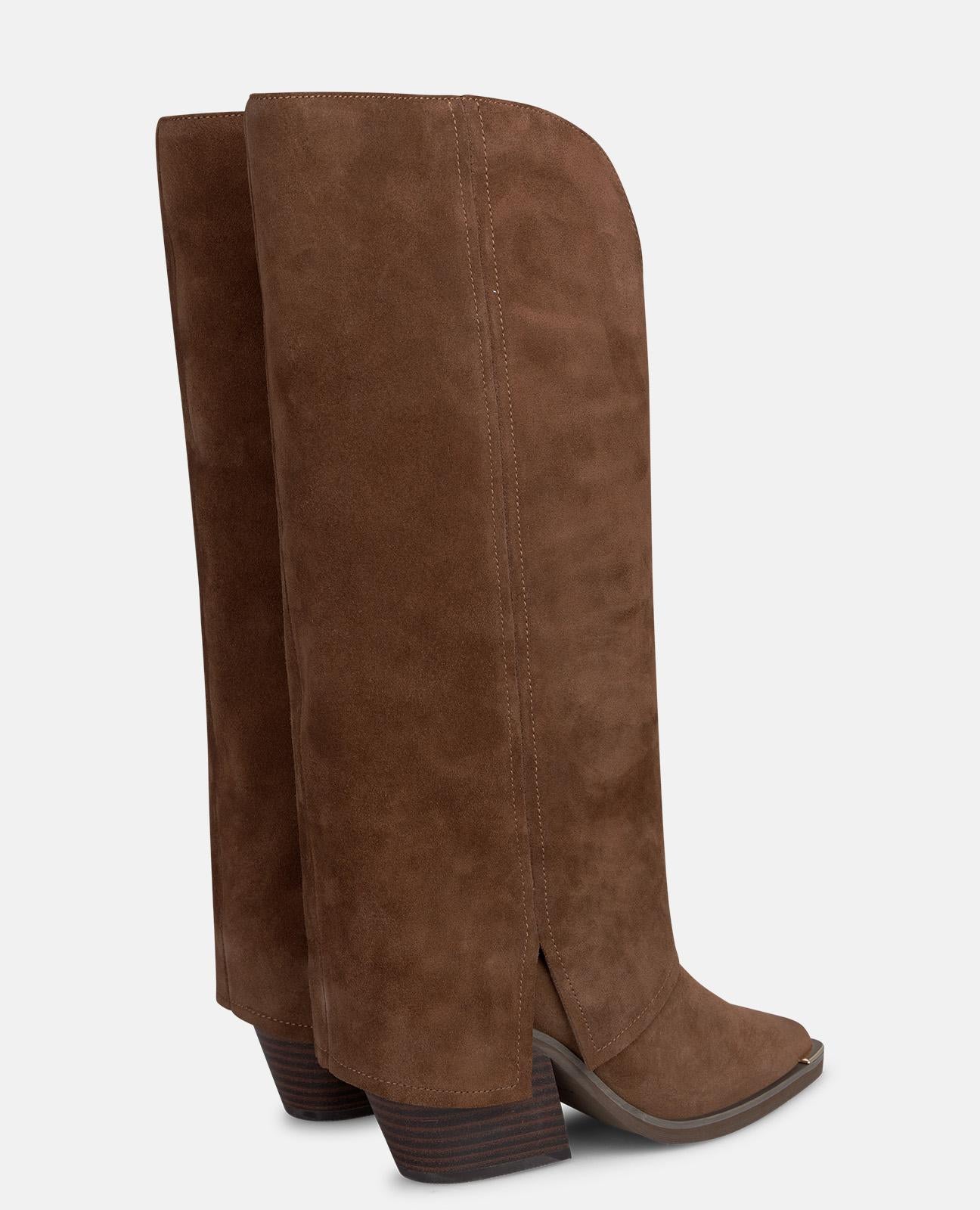 alma-en-pena-cowboystiefel-wildleder-camel-8-cm image 3
