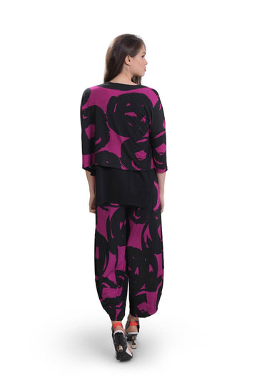 alembika-art-print-cardigan-violet-sj412v-damen-strickjacke image 7