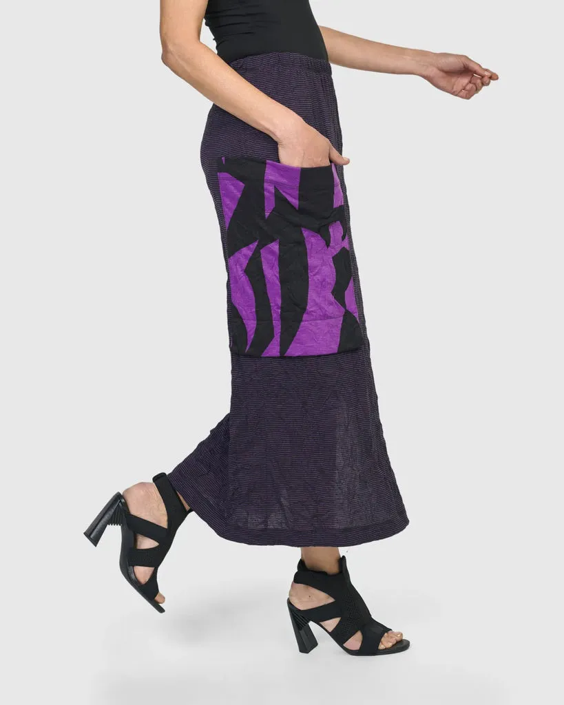 alembika-asteroid-bleistiftrock-maxi-violet image 1