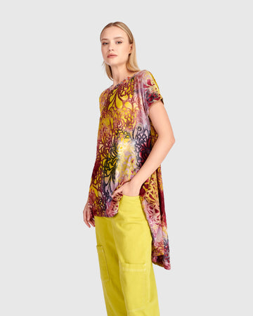 alembika-wild-heart-swing-tunika-raspberry-gold image 5