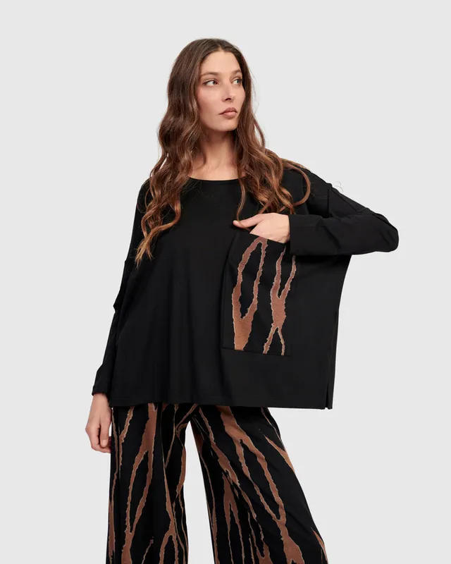 alembika-wist-pocket-top-at729w-boxy-shirt-wood image 1