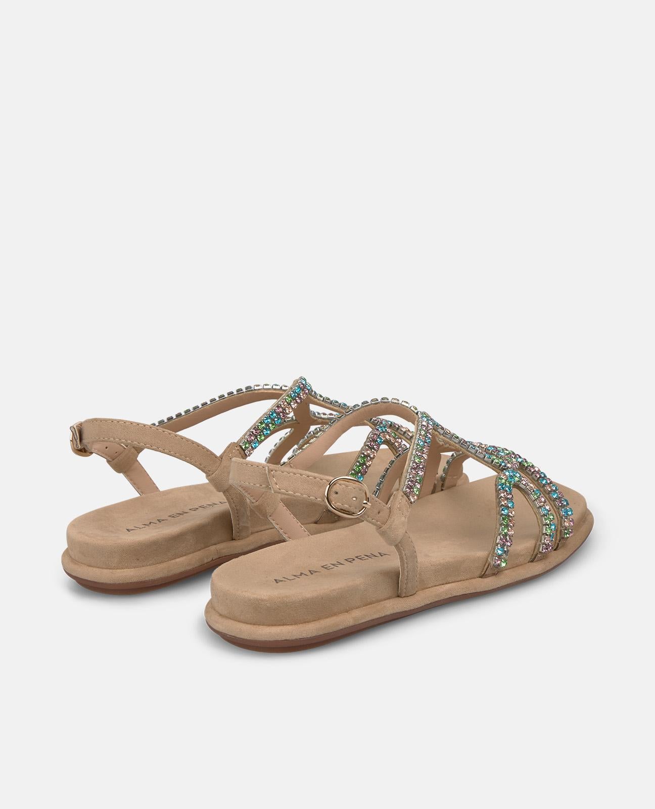 alma-en-pena-flache-sandale-mit-nieten-multicolor image 3