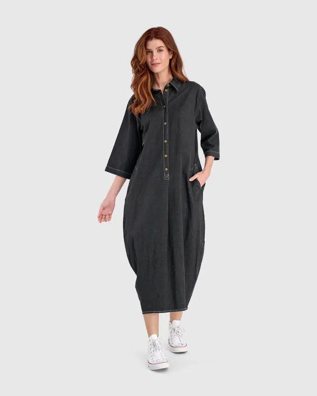 alembika-celine-maxi-shirthemdkleid-jet-denim image 1