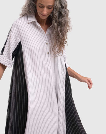 alembika-melange-trapeze-maxi-kleid-multi image 8