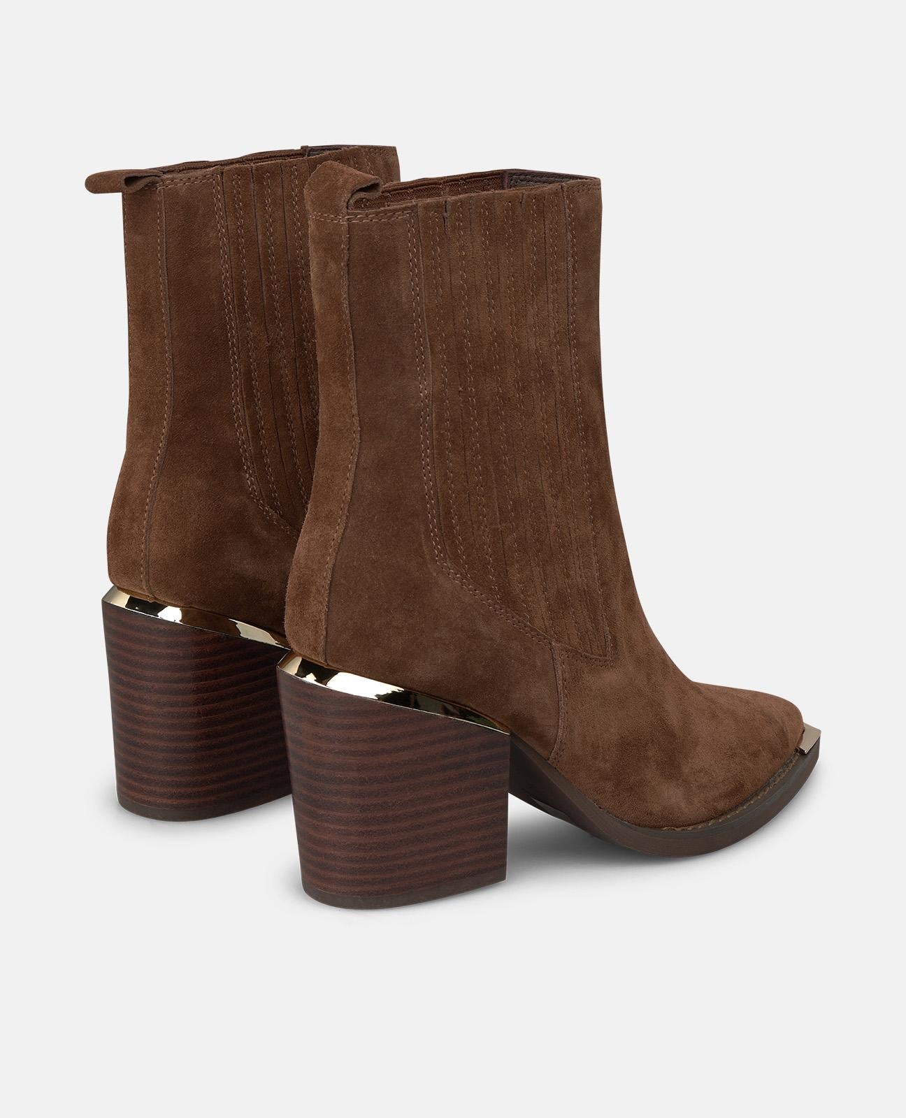 alma-en-pena-leather-boots-damen-stiefelette-camel-spaltleder-7-5-cm image 3