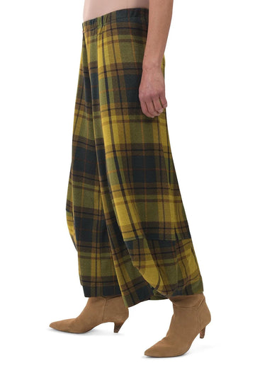 alembika-plaid-punto-pants-karohose-mit-pouf-saum image 2
