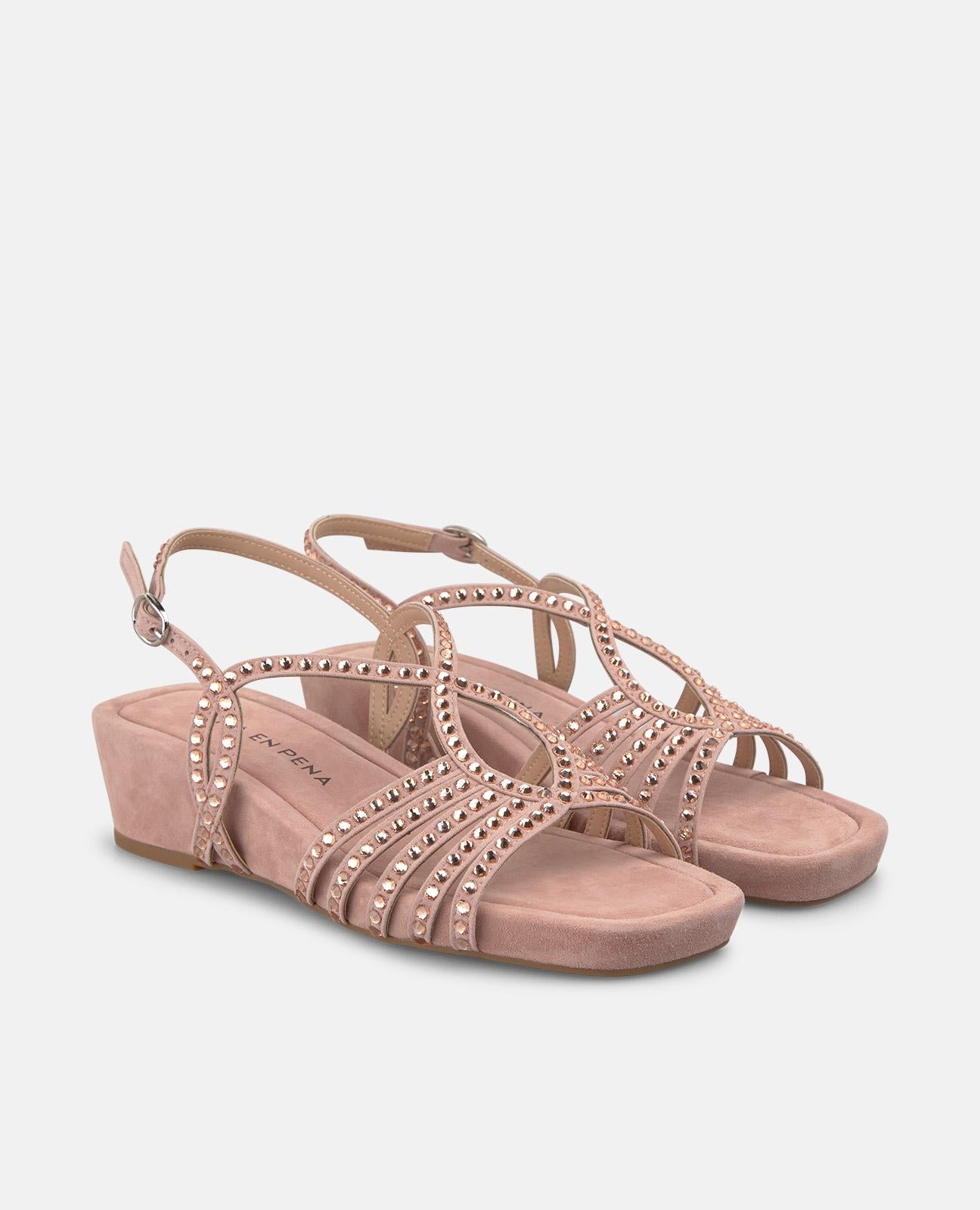 alma-en-pena-multi-strap-keil-sandalen-rosa-empolvado image 2