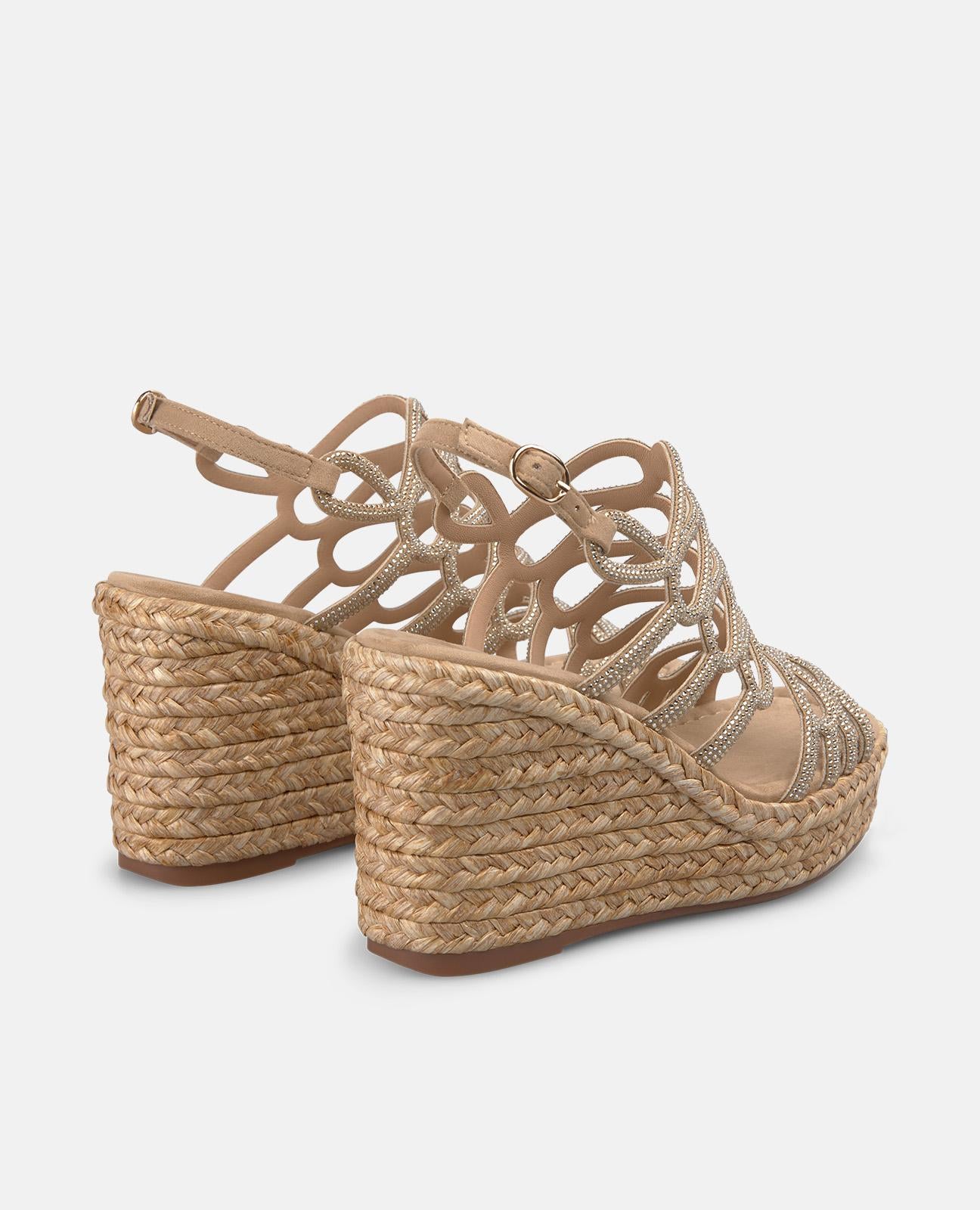 alma-en-pena-woven-detailed-wedge-sandal-bast-keilsandale-9-cm-arena image 3