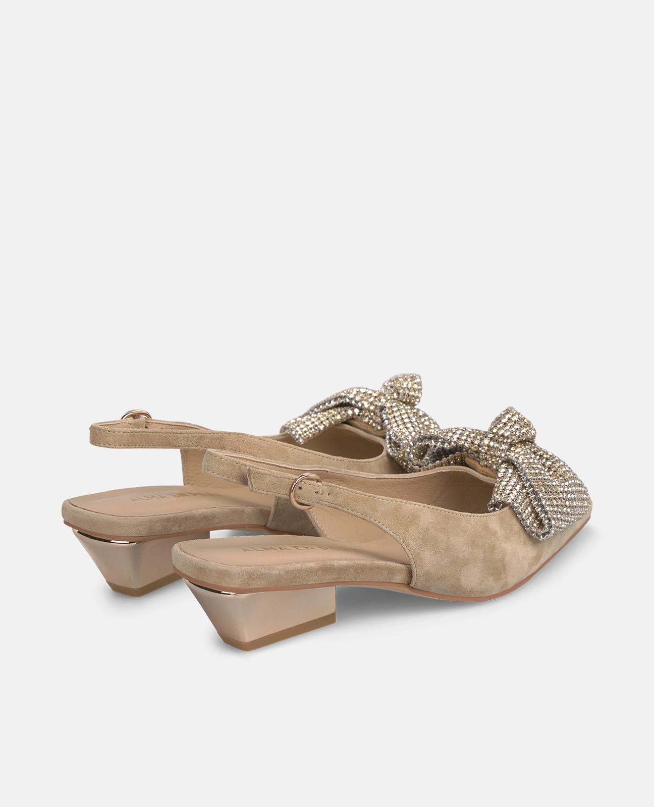 alma-en-pena-bow-shoe-pumps-arena-5-cm-blockabsatz image 3
