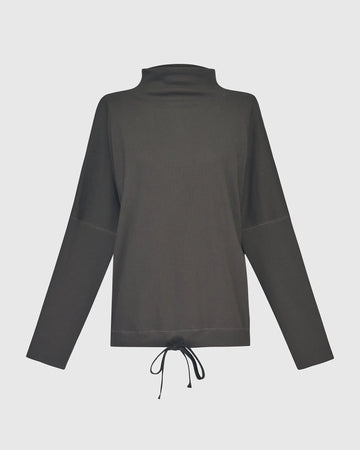 alembika-zen-drawstring-sweatshirt-charcoal-blouson-pullover image 8