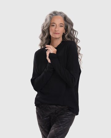 alembika-essential-mockneck-top-schwarz-pullover image 4