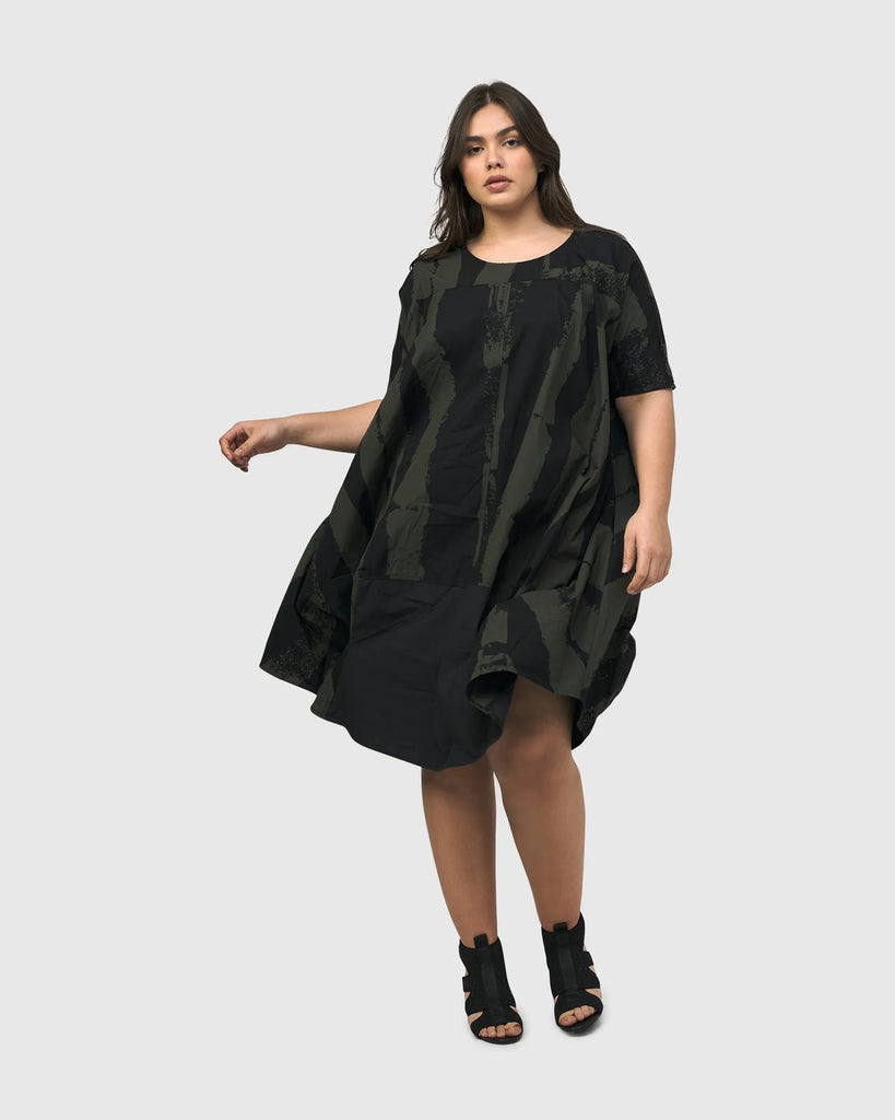 alembika-urban-sake-muumuu-kleid-khaki image 1