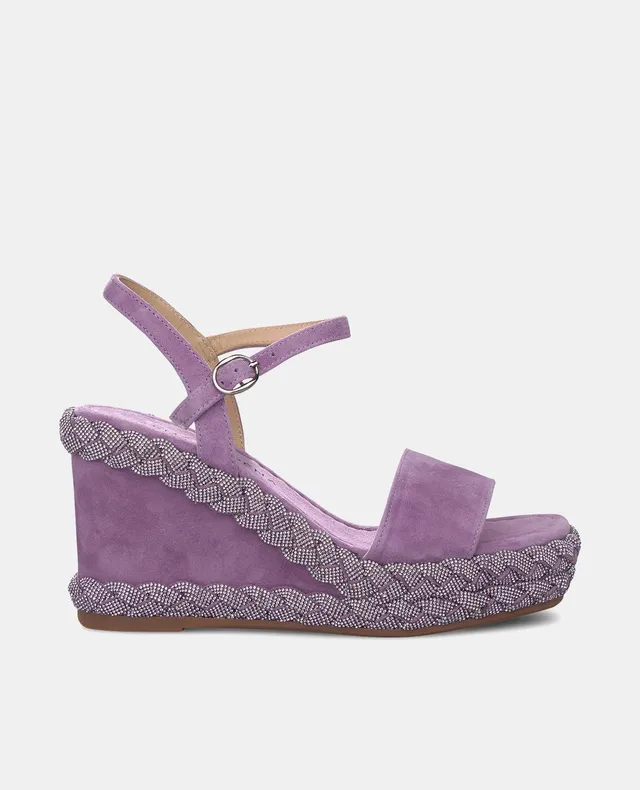 alma-en-pena-keilsandale-leder-violett-9-5-cm image 1