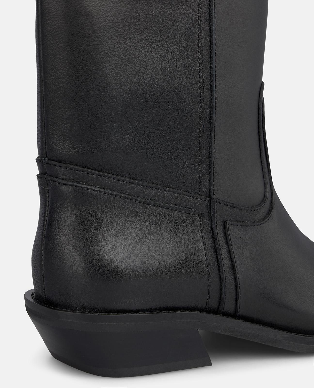 alma-en-pena-alfa-63894-lederstiefel-schwarz-mit-rei-verschluss-und-3-5-cm-block image 4