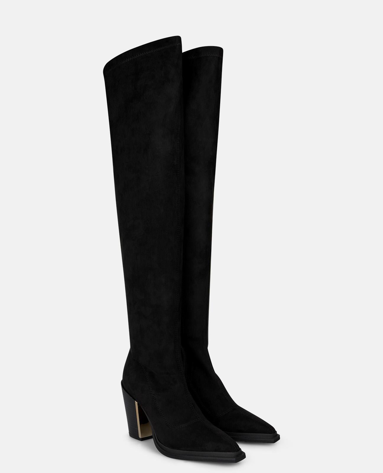 alma-en-pena-fit-heeled-boot-stiefel-mit-absatz-schwarz-8-cm-blockabsatz image 2