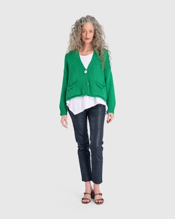 alembika-simply-slouchy-cardigan-green-strickjacke image 2