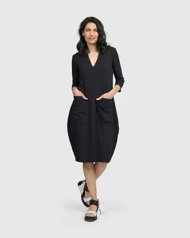 alembika-essential-cargo-kleid-schwarz image 1