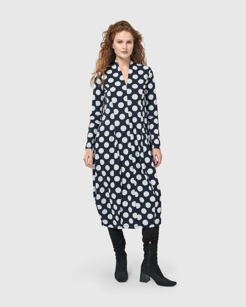 alembika-piper-cocoon-kleid-circles image 1