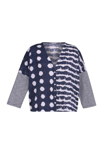 alembika-duet-crinkle-cardigan-sj416n-navy-damen-cardigan image 6