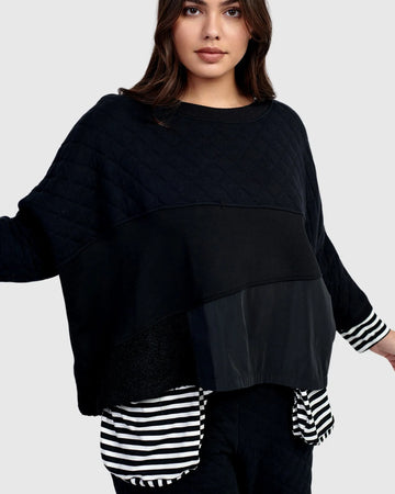 alembika-urban-legends-boxy-top-top-schwarz-3-4-arm image 2