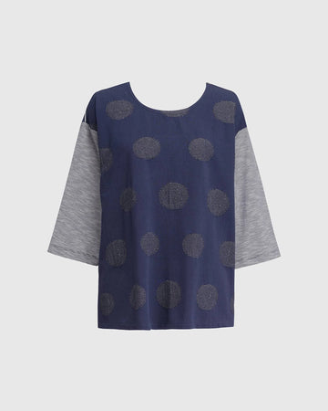 alembika-serendipity-tee-navy-3-4-arm-shirt image 7