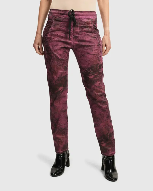 alembika-urban-iconic-stretch-jeans-desires-purple-muster image 1