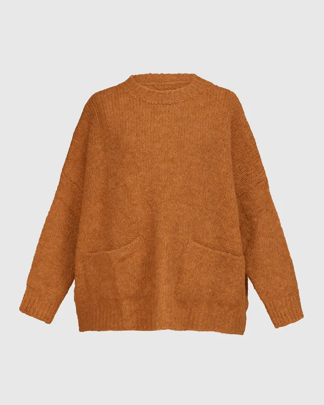 alembika-on-repeat-sweater-honey-oversize-strickpullover image 1