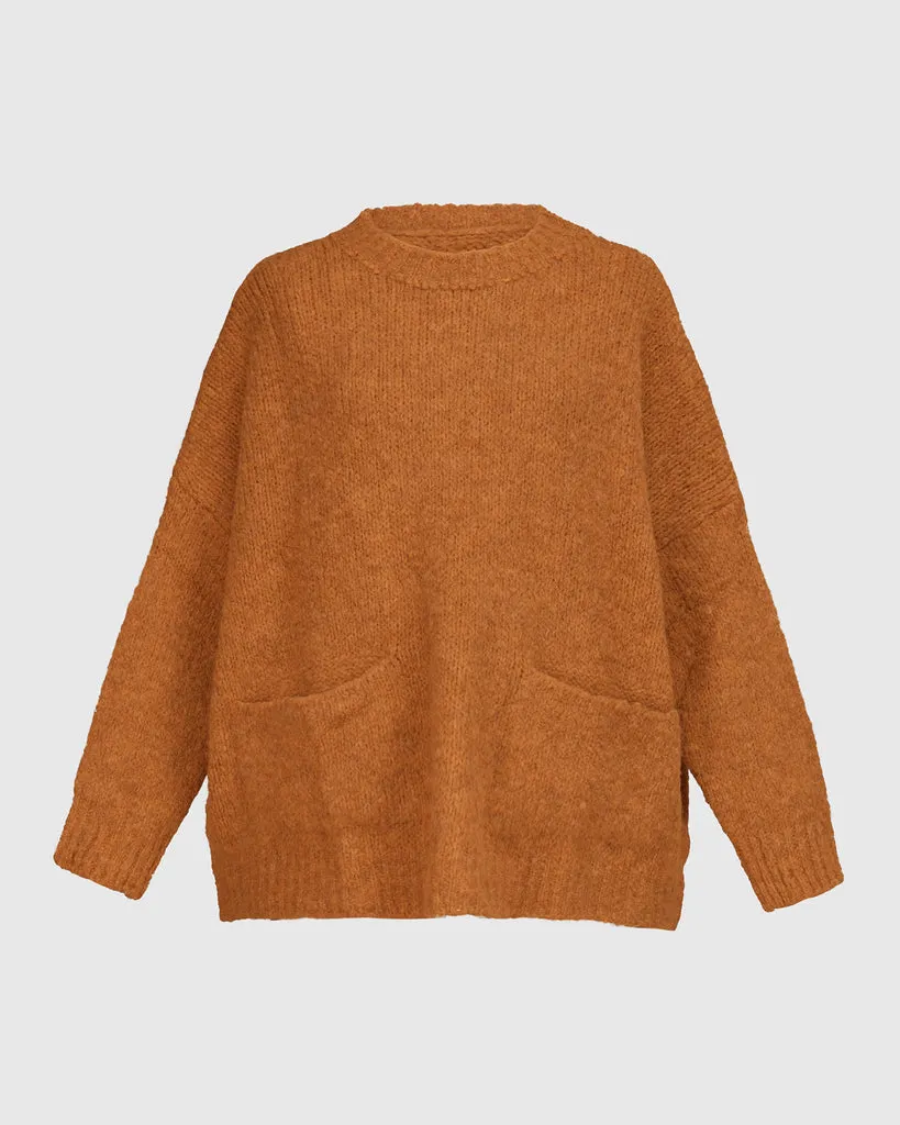 alembika-on-repeat-sweater-honey-oversize-strickpullover image 1