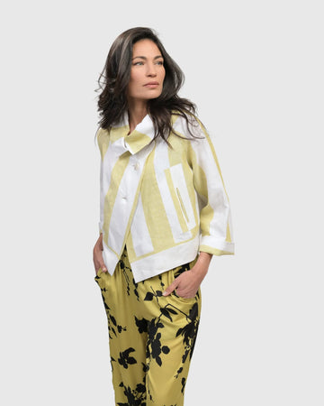 alembika-riposo-a-line-jacke-citron-leinen image 6