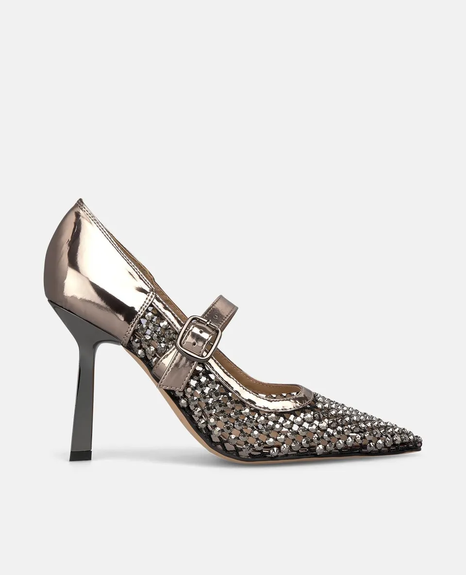 alma-en-pena-mesh-pumps-silber-mit-strass-10-cm image 1