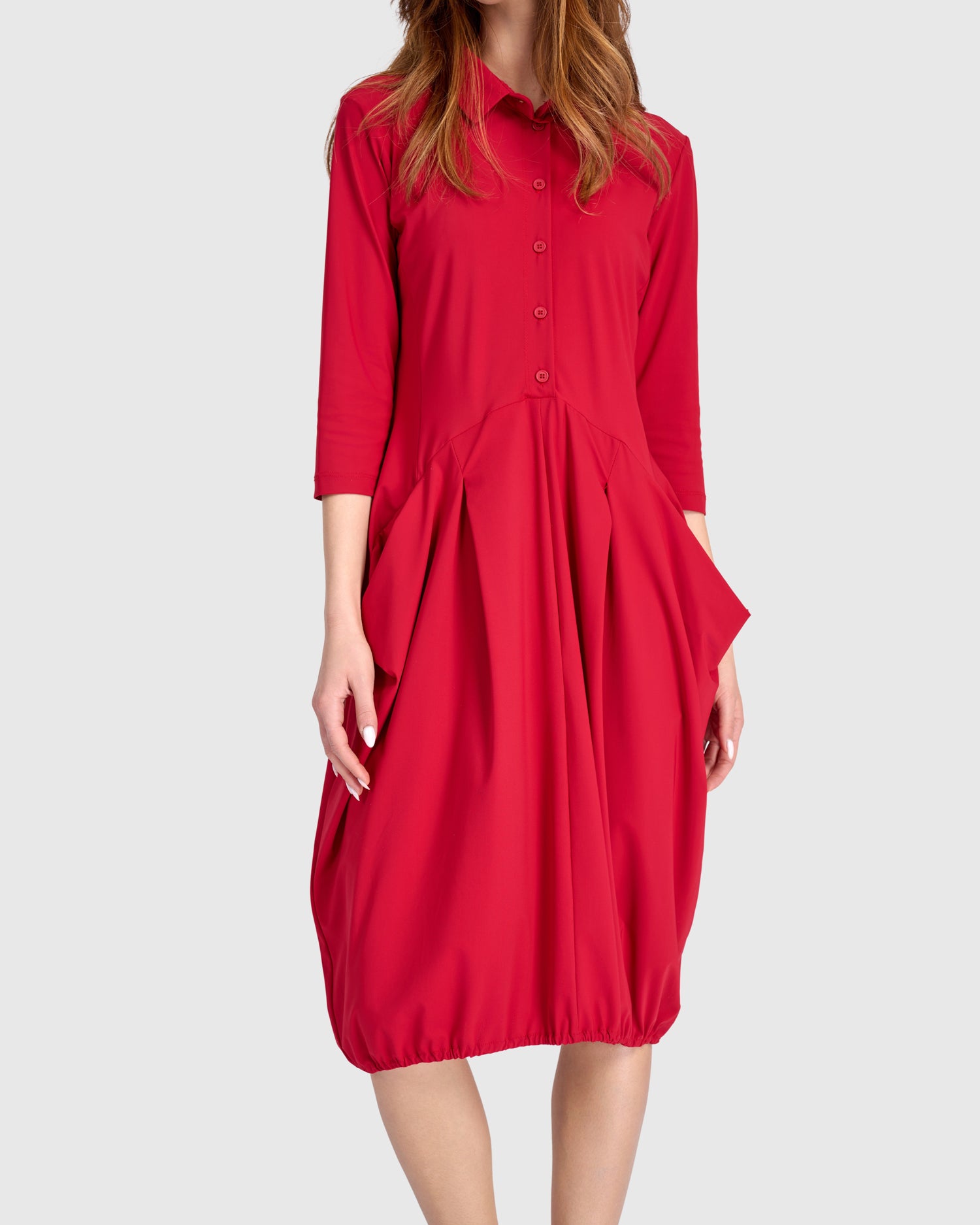 alembika-essential-tekbika-signature-pocket-dress-red image 3