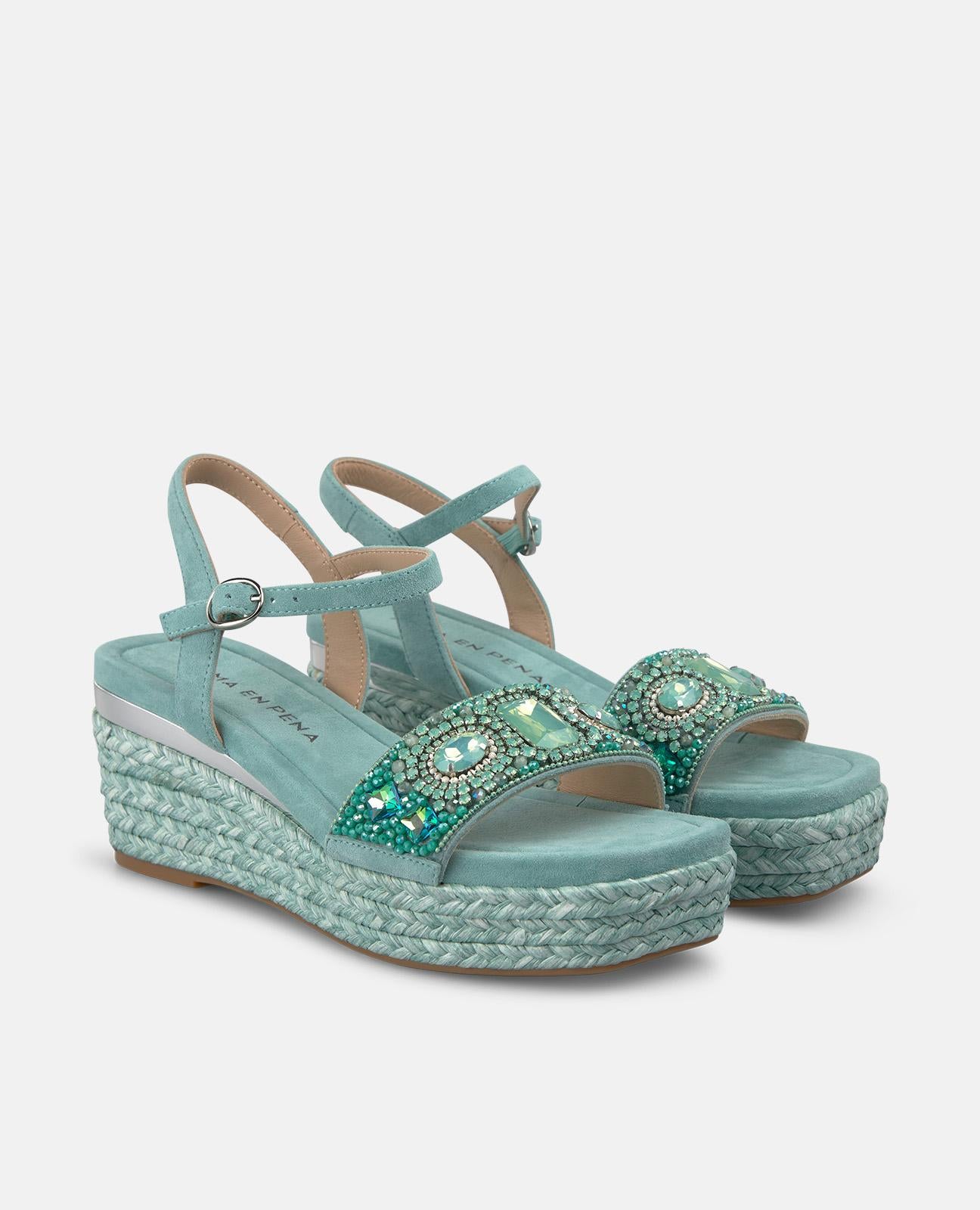 alma-en-pena-esparto-keilsandalette-mit-perlen-riemen-jade-7-5-cm-keil image 2