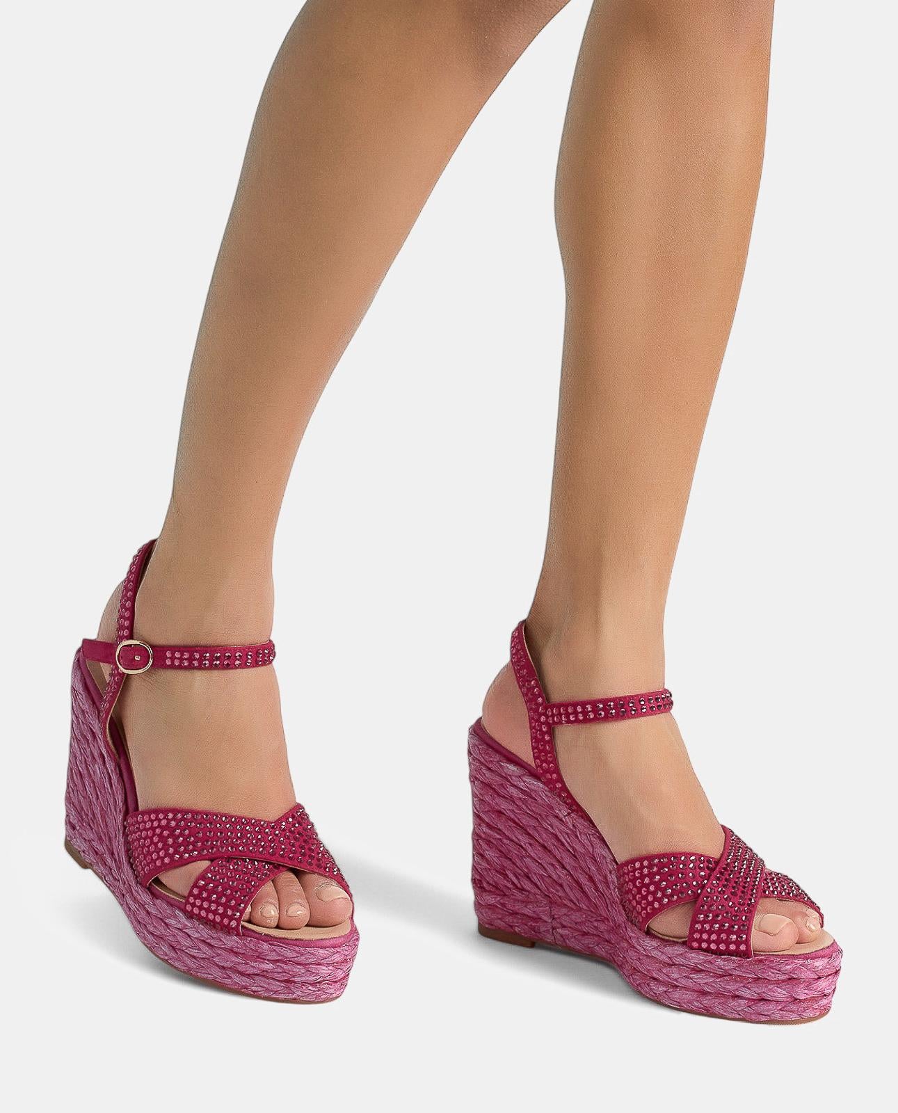 alma-en-pena-keilsandale-geflochten-mit-strass-fuchsia-9-8-cm-keil image 4