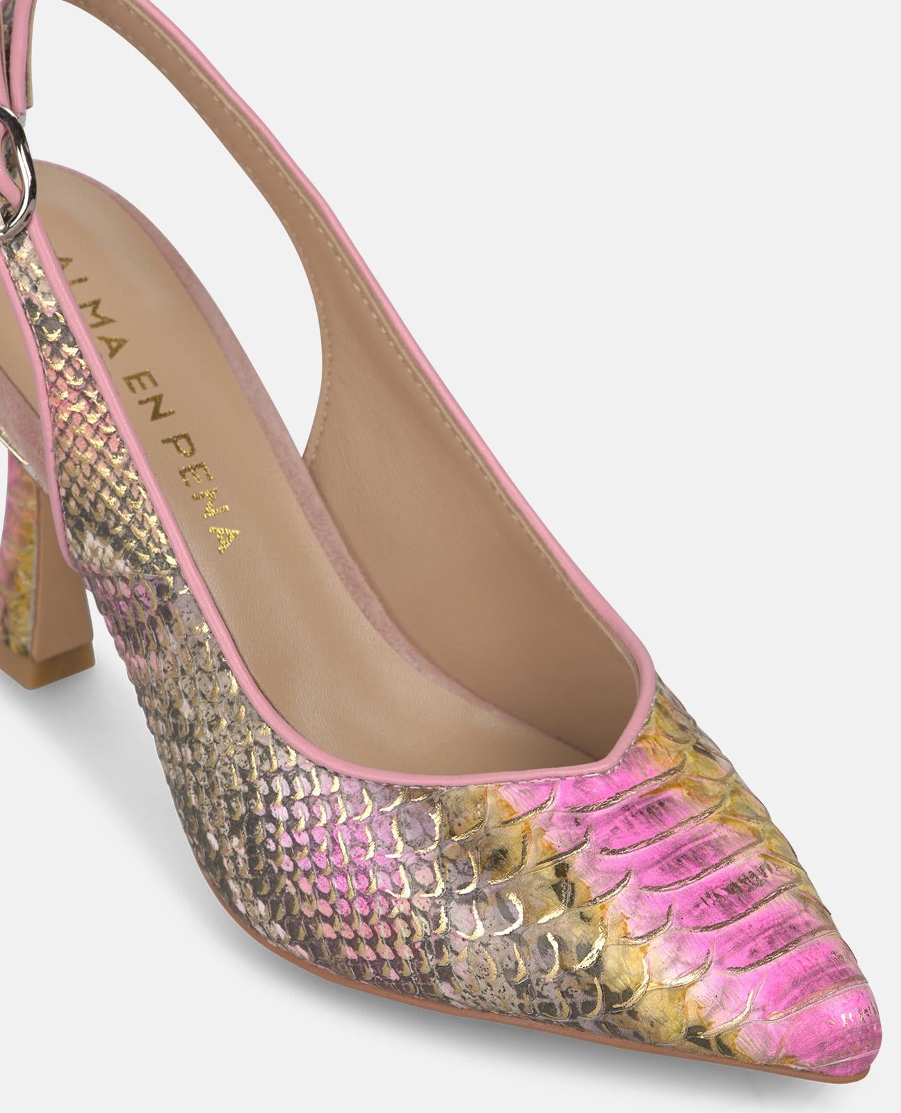 alma-en-pena-slingback-pumps-schlangen-optik-rosa-9-cm image 4