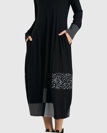 alembika-josie-cocoon-kleid-mono-techno-jersey image 3