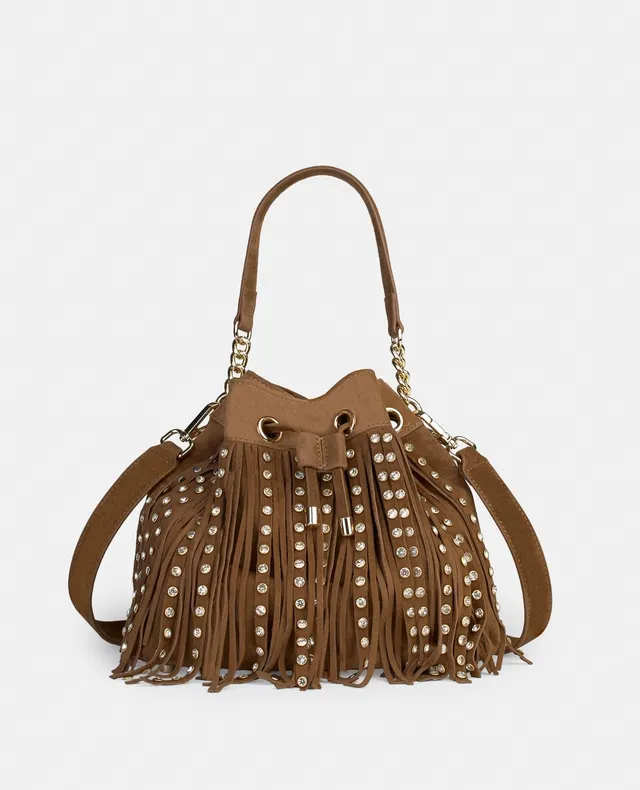 alma-en-pena-studded-fringe-bag-leder-fransentasche-mit-nieten-braun image 1