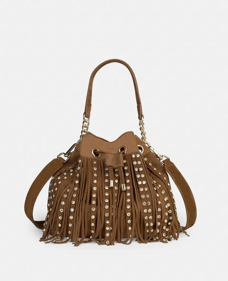 alma-en-pena-studded-fringe-bag-leder-fransentasche-mit-nieten-braun image 1