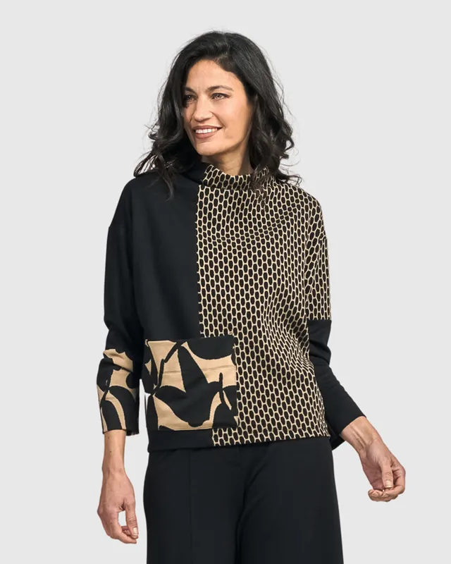 alembika-mirabelle-funnel-neck-top-mix image 1