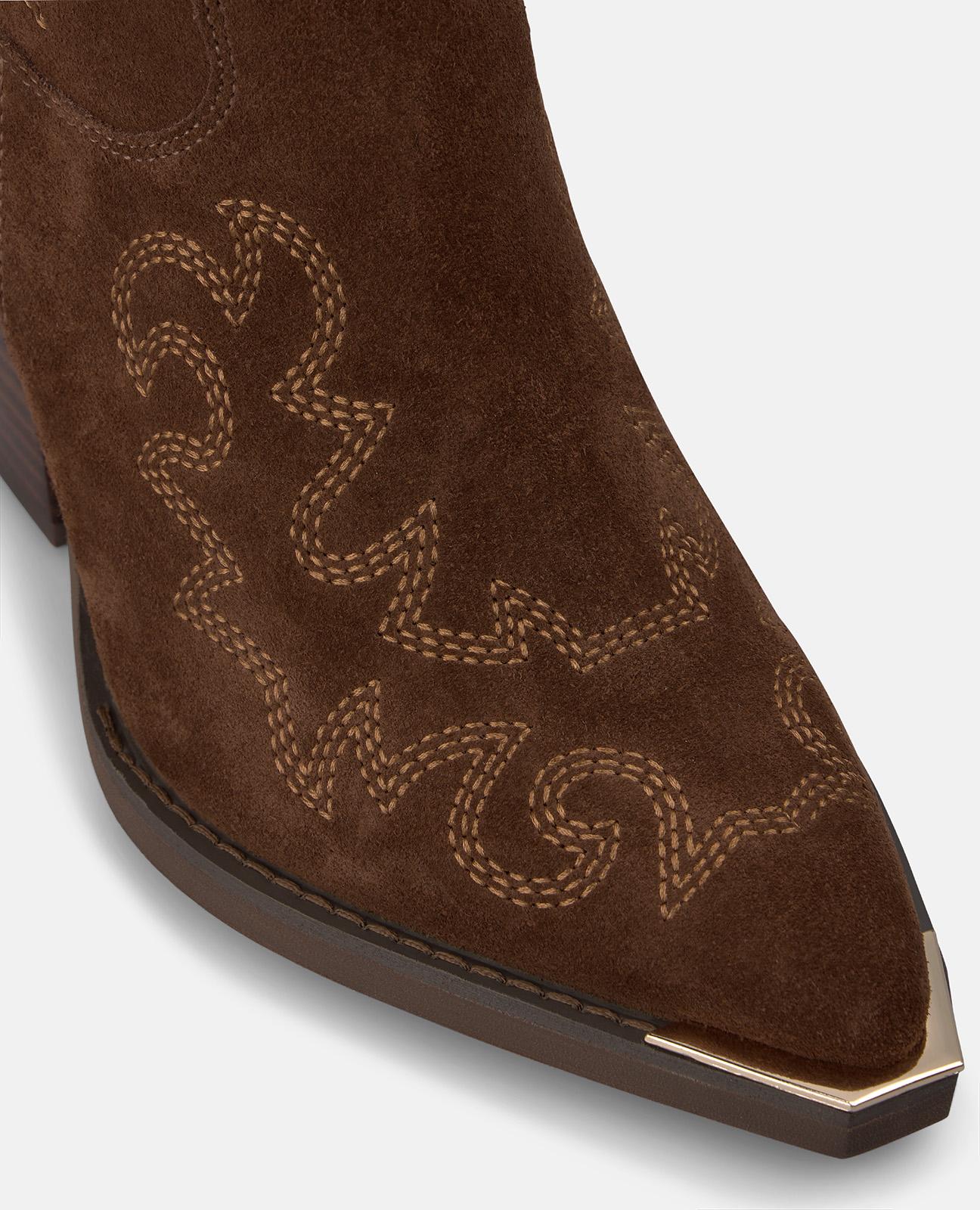 alma-en-pena-cowboy-boots-wildleder-reiverschluss-camel-7-5-cm image 4
