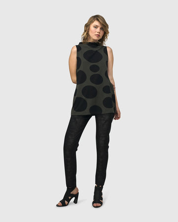 alembika-urban-dots-rmelloses-mockneck-top-khaki image 5