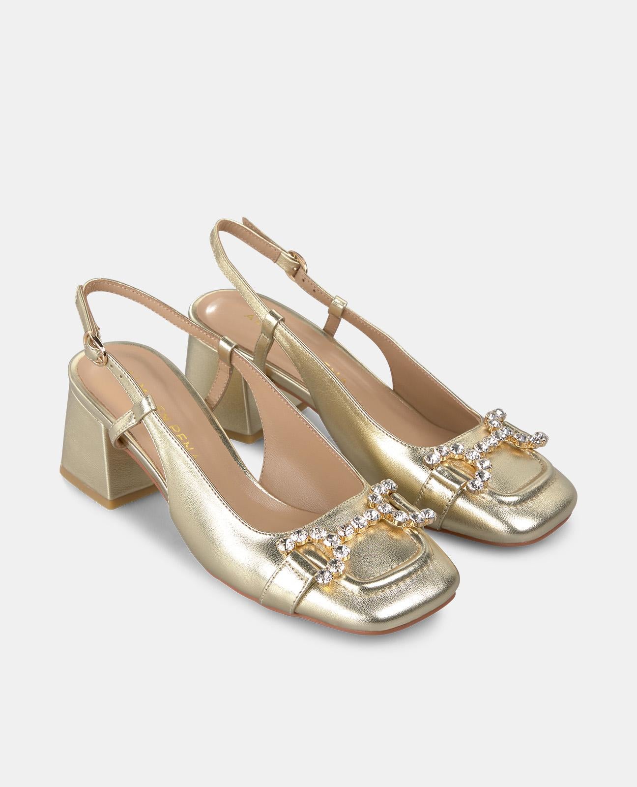 alma-en-pena-estribo-pumps-gold-5-5-cm-mit-strassb-gel image 2