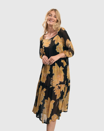 alembika-maui-chiffon-trapeze-kleid-gold image 3
