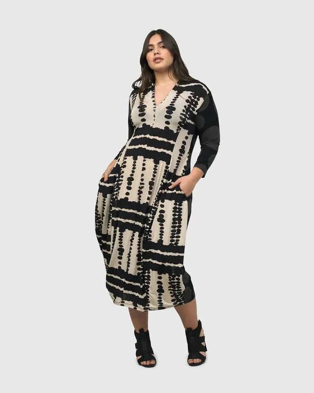 alembika-chicha-cocoon-kleid-savanna image 1
