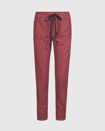 alembika-pinstripe-iconic-stretch-jeans-hose-wine image 7