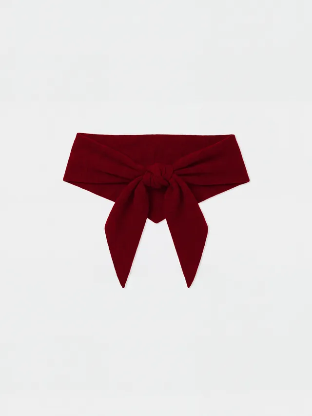 absolut-danika-dreiecksschal-damen-100-kaschmir-deep-cherry image 1