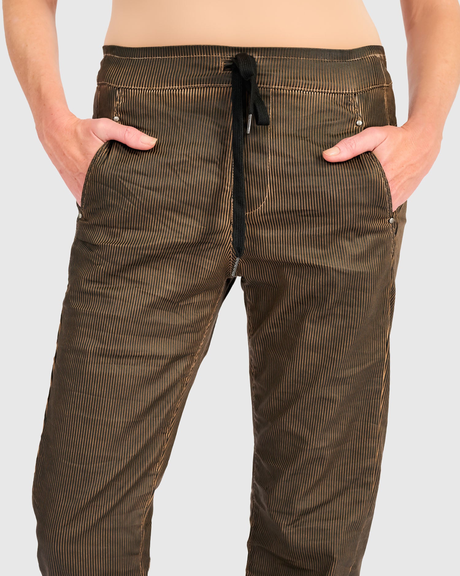 alembika-pinstripe-iconic-stretch-jeans-hickory image 2