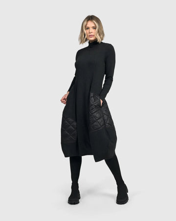 alembika-urban-lucienne-cocon-kleid-midi-schwarz image 3