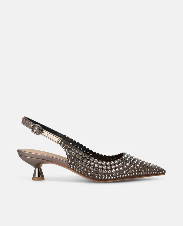 alma-en-pena-mini-pumps-silber-mit-strass-4-5-cm-absatz image 1